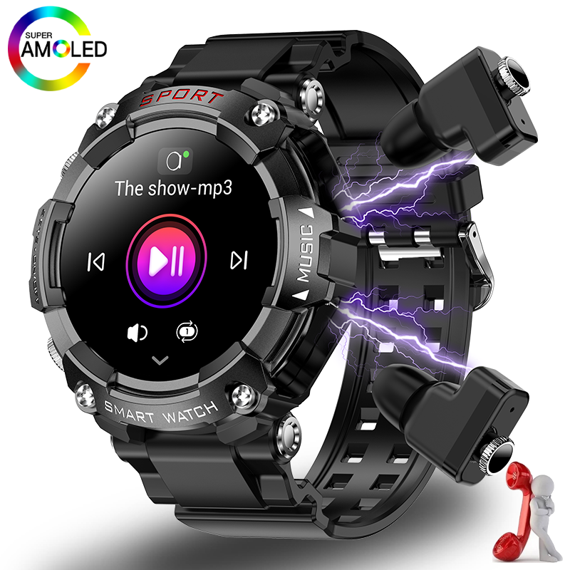 Haino Teko ST-3 Watch Buds UAE | 2-in-1 Smartwatch with TWS Earbuds