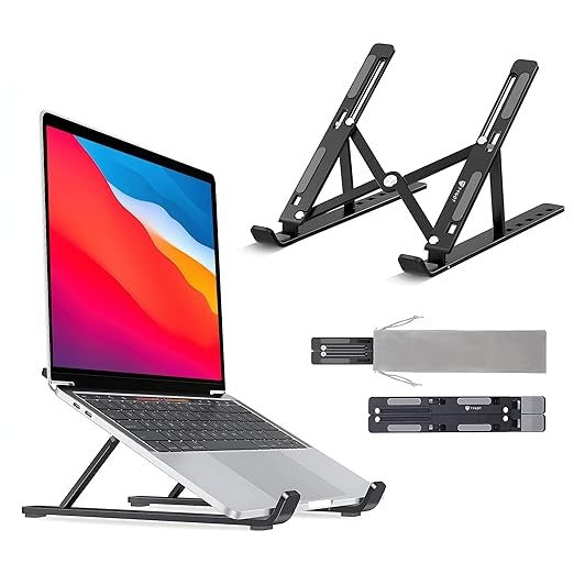 Premium Laptop Holder Stand - Aluminum Cooling Pad for Desk | UAE