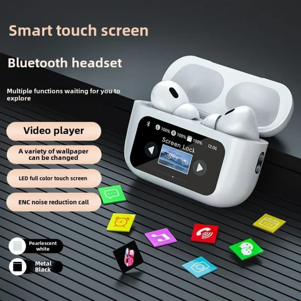 Wireless Bluetooth Earphones Touch Screen - Premium Audio | UAE