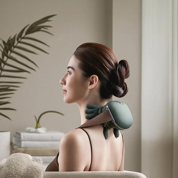 Portable Neck & Back Massager - Heated Shiatsu Massage | Pain Relief UAE