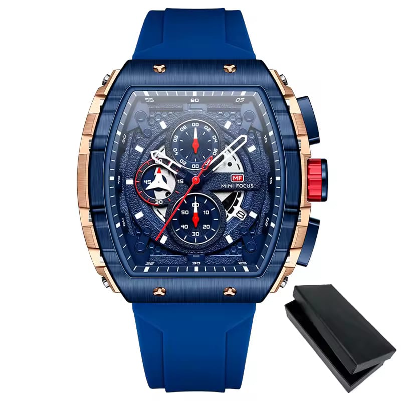 Mini Focus Chronograph Square Dial Watch - Luxury Timepiece | UAE Professional