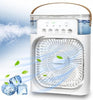 3 In 1 Portable Fan Air Conditioner,  Electric Fan Air Cooler, 7 Colors LED Light , USB Powerd Mini AC